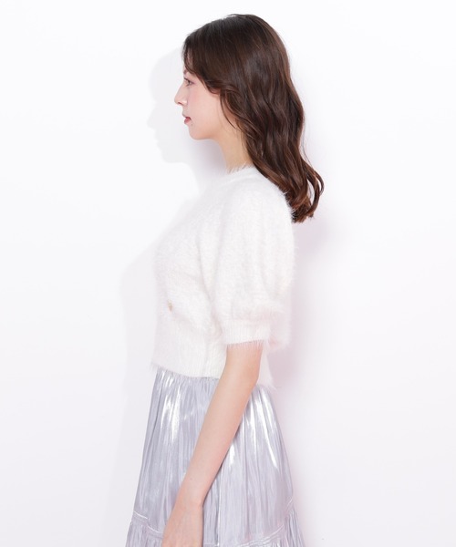 JILL by JILL STUART(ジルバイジルスチュアート)の「◇ハートプレート付きフェザーニット(ニット/セーター・レディース・ピンク/グリーン/ブラウン/ホワイト・FREE)」の18枚目の写真