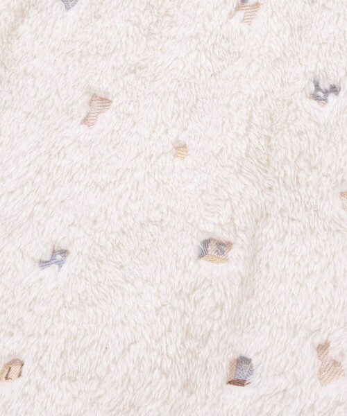 SLAP SLIP BABY(スラップスリップベビー)の「【お揃い】総柄刺しゅうもこもこボアスリーパーベビー(ベビーパジャマ/スリーパー・キッズ・ピンク/オフホワイト・FREE)」の12枚目の写真