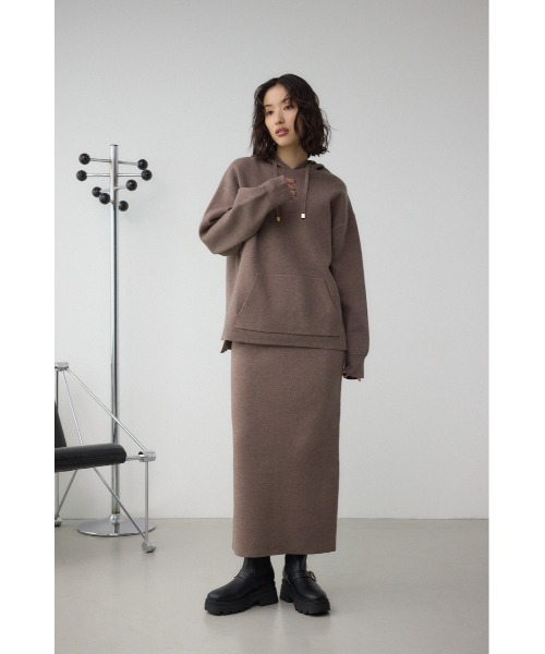 AZUL by moussy(アズールバイマウジー)の「ベルトデザイントラックソールソックスブーツ(ブーツ・レディース・ブラウン/ブラック・SMALL/MEDIUM/LARGE)」の3枚目の写真