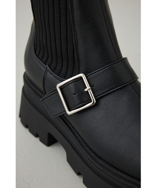 AZUL by moussy(アズールバイマウジー)の「ベルトデザイントラックソールソックスブーツ(ブーツ・レディース・ブラウン/ブラック・SMALL/MEDIUM/LARGE)」の10枚目の写真