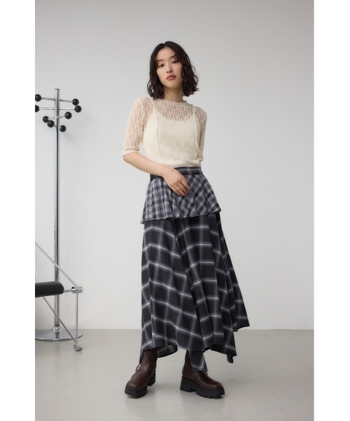 AZUL by moussy(アズールバイマウジー)の「ベルトデザイントラックソールソックスブーツ(ブーツ・レディース・ブラウン/ブラック・SMALL/MEDIUM/LARGE)」の17枚目の写真