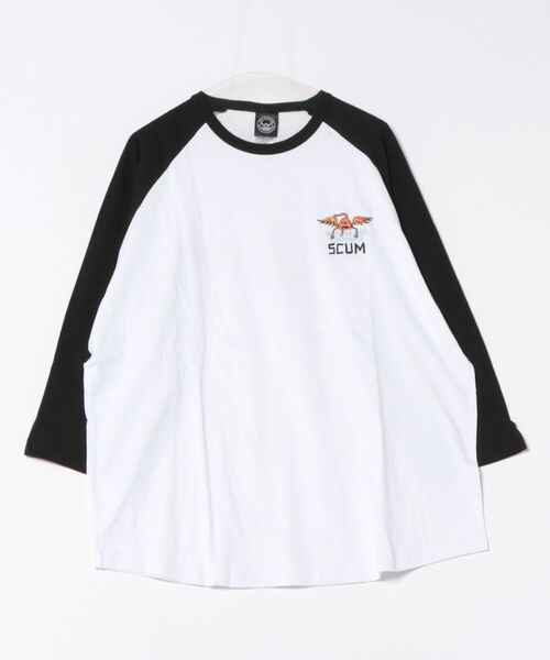 TOY　MACHINE（トイ　マシーン）の「TOY MACHINE/トイマシーン 七分 長袖 Tシャツ ロンT ラグラン バックプリント ロゴ オーバーサイズ RGL 3/4 TEE MTMFFLT4（Tシャツ/カットソー・メンズ・ホワイト系その他2/ホワイト系その他3/ホワイト系その他・XL/L/M）」の16枚目の写真