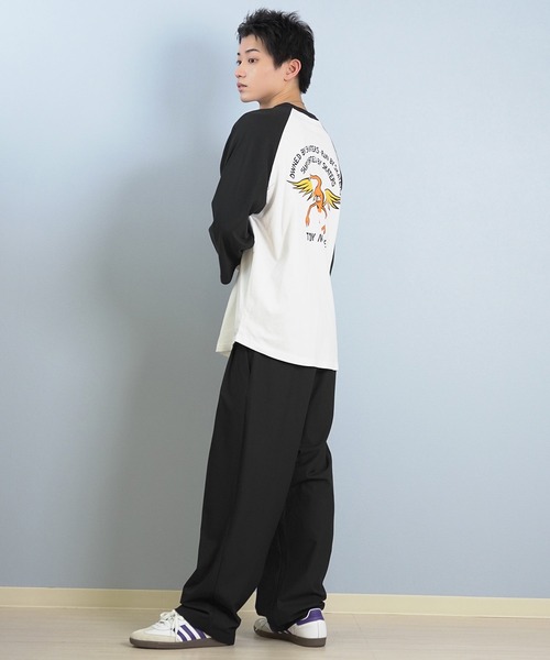 TOY　MACHINE（トイ　マシーン）の「TOY MACHINE/トイマシーン 七分 長袖 Tシャツ ロンT ラグラン バックプリント ロゴ オーバーサイズ RGL 3/4 TEE MTMFFLT4（Tシャツ/カットソー・メンズ・ホワイト系その他2/ホワイト系その他3/ホワイト系その他・XL/L/M）」の7枚目の写真