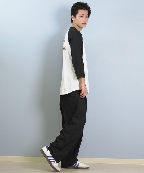 TOY　MACHINE（トイ　マシーン）の「TOY MACHINE/トイマシーン 七分 長袖 Tシャツ ロンT ラグラン バックプリント ロゴ オーバーサイズ RGL 3/4 TEE MTMFFLT4（Tシャツ/カットソー・メンズ・ホワイト系その他2/ホワイト系その他3/ホワイト系その他・XL/L/M）」の9枚目の写真