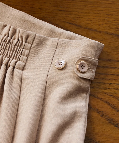 VIS（ビス）の「【美easy】ウーリッシュマーメイドスカート/セットアップ対応・イージーケア（スカート・レディース・ダークブラウン/ベージュ系その他2/ベージュ/ブラック/グレー/オフホワイト・SS/S/M/L）」の9枚目の写真