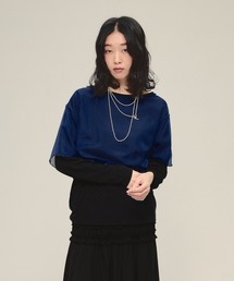 eL | 【eL】Sheer Layered TEE LS/581445(Tシャツ/カットソー)