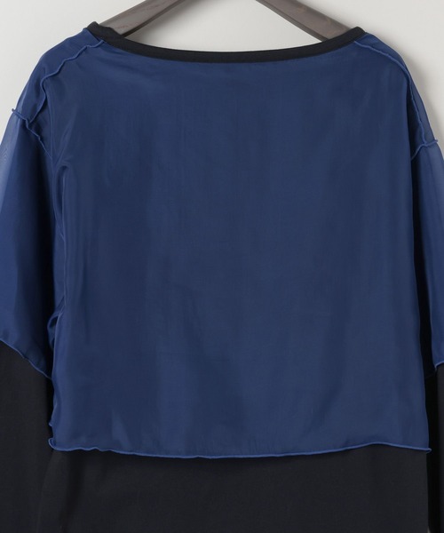 eL（エル）の「【eL】Sheer Layered TEE LS/581445（Tシャツ/カットソー・レディース・グレー系その他/ネイビー系・FREE）」の16枚目の写真