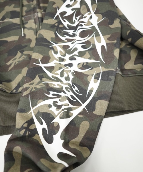 LOVE KILLER(ラブキラー)の「A'GEM/9 × .kom 『LOVE KILLER/ラブ キラー』CAMO LOGO CAT ZIP-UP HOODIE/ カモフラロゴ キャットジップアップパーカー(パーカー・メンズ・グレー・FREE)」の17枚目の写真