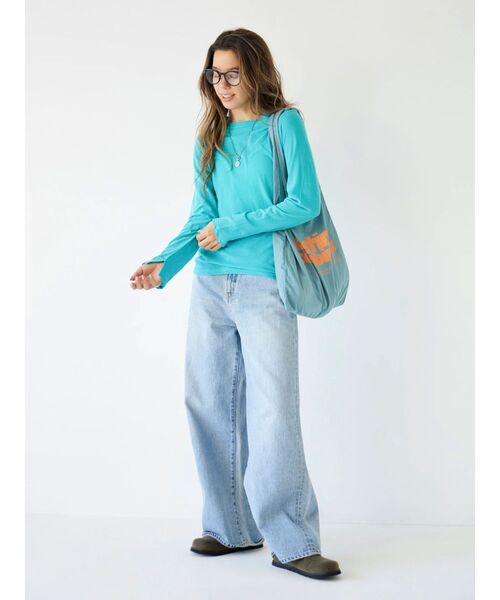 Ungrid（アングリッド）の「【Ca】ベーシックデザイン伊達メガネ（メガネ・レディース・ブラウン/ブラック・FREE）」の5枚目の写真