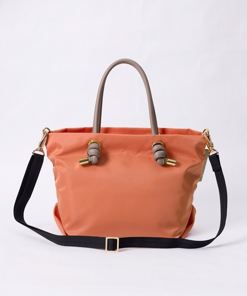 VIOLAd'ORO（ヴィオラドーロ）の「【VIOLAd'ORO】BIANCA-ナイロントートバッグ（トートバッグ・レディース・オレンジ・FREE）」の13枚目の写真