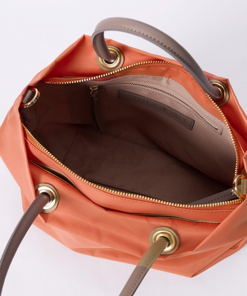 VIOLAd'ORO（ヴィオラドーロ）の「【VIOLAd'ORO】BIANCA-ナイロントートバッグ（トートバッグ・レディース・オレンジ・FREE）」の15枚目の写真