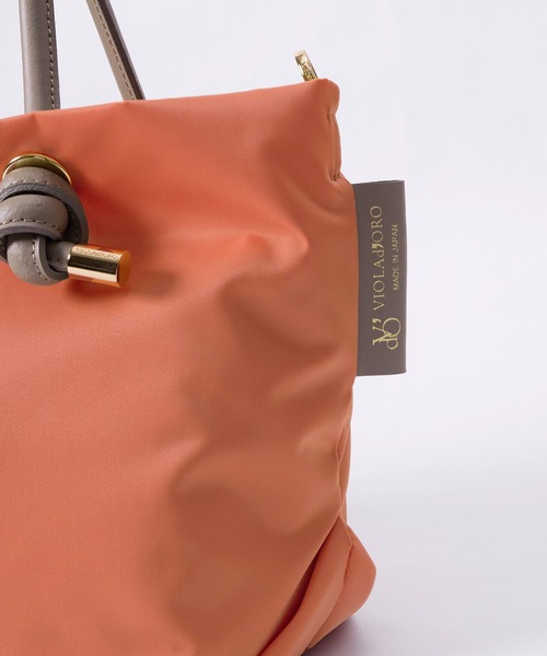 VIOLAd'ORO（ヴィオラドーロ）の「【VIOLAd'ORO】BIANCA-ナイロントートバッグ（トートバッグ・レディース・オレンジ・FREE）」の17枚目の写真