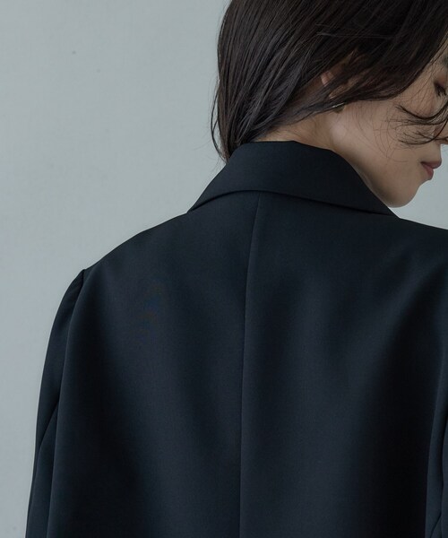 GALLEST（ギャレスト）の「ダブルクロスオーバージャケット（テーラードジャケット・レディース・ブラック/ベージュ・38/34）」の22枚目の写真