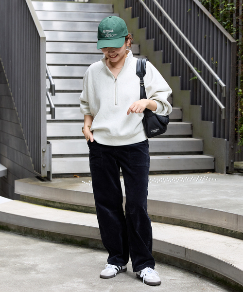 別注【CHAMPION/チャンピオン】for JS ハーフジップスウェット