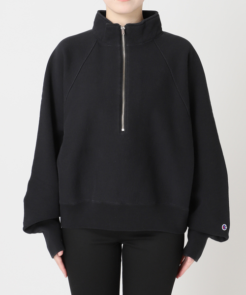 フリークスストアチャンピオン別注スウェット 別注【CHAMPION/チャンピオン】for JS ハーフジップスウェット