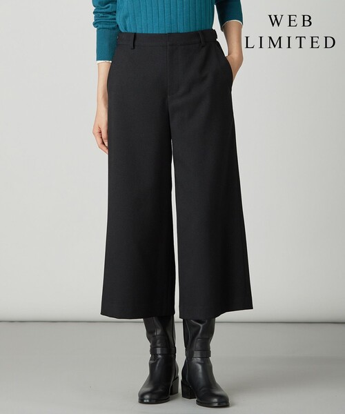 J.PRESS(ジェイプレス)の「【WEB限定カラーあり】ツムギートflannel クロップド パンツ(その他パンツ・レディース・グレー系/アイボリー系/ネイビー系/ベージュ系/ブラック系・T17/T15/T13)」の2枚目の写真