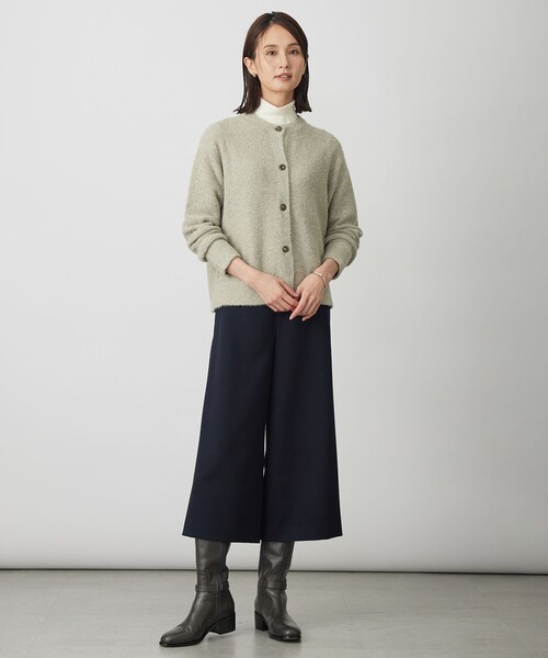 J.PRESS(ジェイプレス)の「【WEB限定カラーあり】ツムギートflannel クロップド パンツ(その他パンツ・レディース・グレー系/アイボリー系/ネイビー系/ベージュ系/ブラック系・T17/T15/T13)」の7枚目の写真