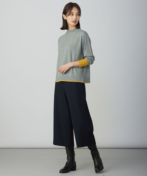 J.PRESS(ジェイプレス)の「【WEB限定カラーあり】ツムギートflannel クロップド パンツ(その他パンツ・レディース・グレー系/アイボリー系/ネイビー系/ベージュ系/ブラック系・T17/T15/T13)」の10枚目の写真
