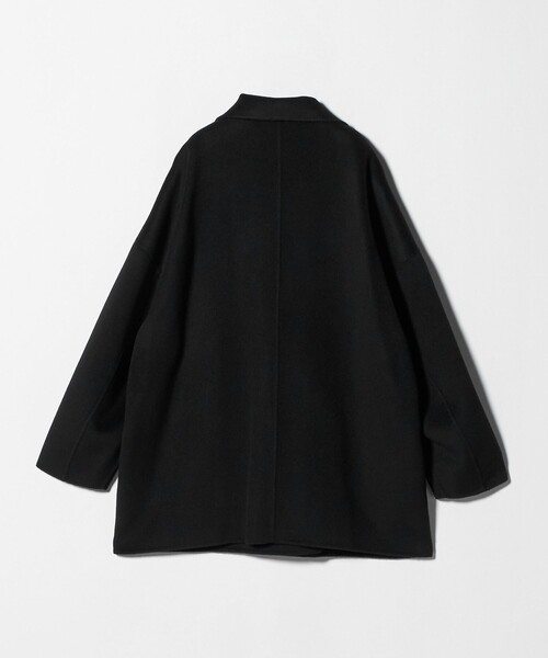 ユナイテッドアローズ　ブラックミドル丈　ツイートコート36サイズ　新品 MARW UNITED ARROWS＞リバー ミドル丈 コート（その他アウター