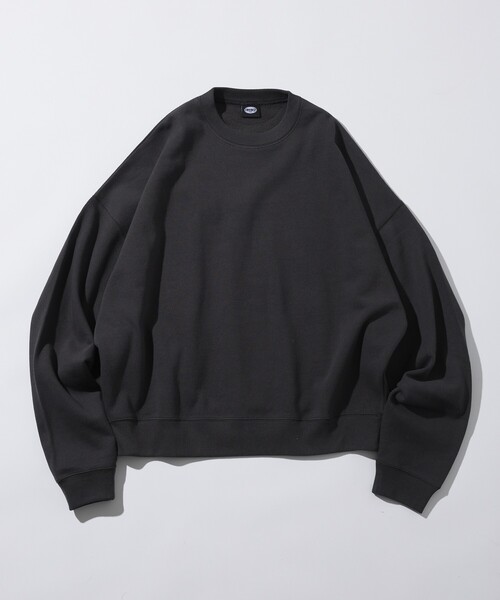 FREAK'S STORE(フリークスストア)の「限定展開 12oz Short Length ヘビーウェイト クルーネックスウェット/ショート丈(スウェット・メンズ・ブラック/ネイビー/アッシュグレー/スミクロ/グリーン/杢グレー/バーガンディー・SMALL/MEDIUM/LARGE)」の10枚目の写真