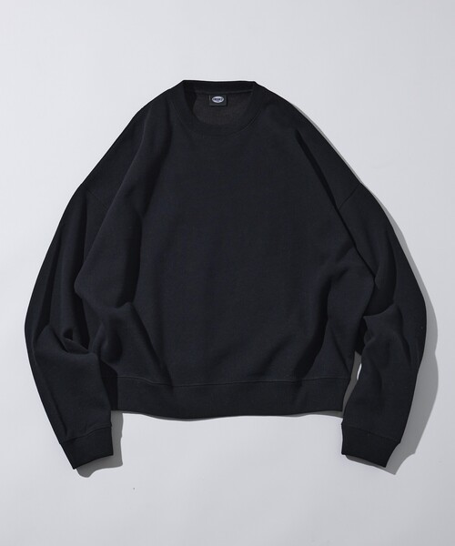 FREAK'S STORE(フリークスストア)の「限定展開 12oz Short Length ヘビーウェイト クルーネックスウェット/ショート丈(スウェット・メンズ・ブラック/ネイビー/アッシュグレー/スミクロ/グリーン/杢グレー/バーガンディー・SMALL/MEDIUM/LARGE)」の11枚目の写真