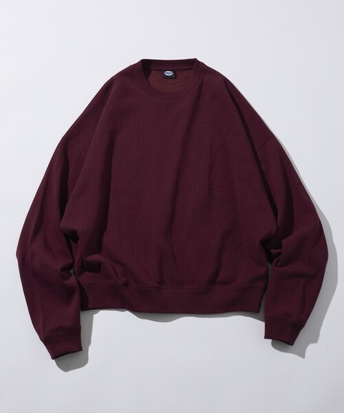 FREAK'S STORE(フリークスストア)の「限定展開 12oz Short Length ヘビーウェイト クルーネックスウェット/ショート丈(スウェット・メンズ・ブラック/ネイビー/アッシュグレー/スミクロ/グリーン/杢グレー/バーガンディー・SMALL/MEDIUM/LARGE)」の12枚目の写真