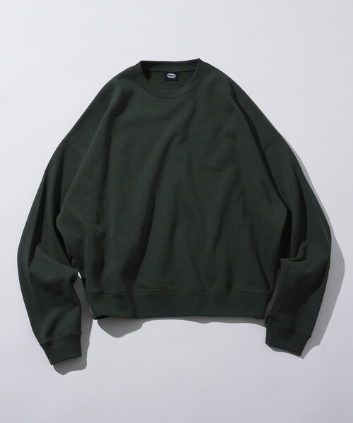 FREAK'S STORE(フリークスストア)の「限定展開 12oz Short Length ヘビーウェイト クルーネックスウェット/ショート丈(スウェット・メンズ・ブラック/ネイビー/アッシュグレー/スミクロ/グリーン/杢グレー/バーガンディー・SMALL/MEDIUM/LARGE)」の13枚目の写真