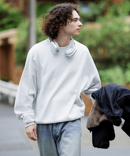 FREAK'S STORE(フリークスストア)の「限定展開 12oz Short Length ヘビーウェイト クルーネックスウェット/ショート丈(スウェット・メンズ・ブラック/ネイビー/アッシュグレー/スミクロ/グリーン/杢グレー/バーガンディー・SMALL/MEDIUM/LARGE)」の18枚目の写真