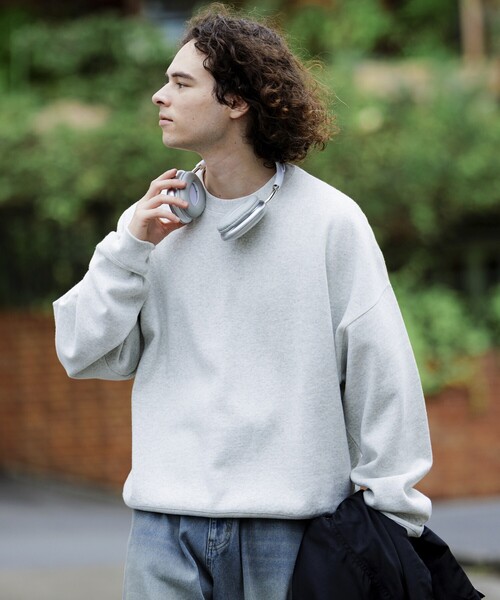 FREAK'S STORE(フリークスストア)の「限定展開 12oz Short Length ヘビーウェイト クルーネックスウェット/ショート丈(スウェット・メンズ・ブラック/ネイビー/アッシュグレー/スミクロ/グリーン/杢グレー/バーガンディー・SMALL/MEDIUM/LARGE)」の19枚目の写真