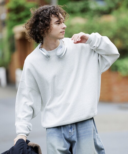 FREAK'S STORE(フリークスストア)の「限定展開 12oz Short Length ヘビーウェイト クルーネックスウェット/ショート丈(スウェット・メンズ・ブラック/ネイビー/アッシュグレー/スミクロ/グリーン/杢グレー/バーガンディー・SMALL/MEDIUM/LARGE)」の20枚目の写真