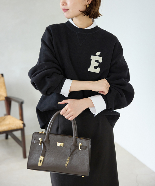 WEB限定カラー有り/追加》サガラ刺繍スウェットライクニット（ニット