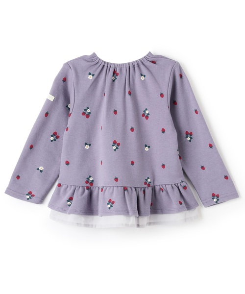 petit main(プティマイン)の「【オーガニック】ペプラム長袖Tシャツ(Tシャツ/カットソー・キッズ・ライトブルー/オフホワイト/ブルー/アイボリー/スモークピンク・110cm/100cm/120cm/90cm/130cm/80cm)」の15枚目の写真