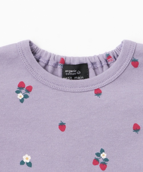 petit main(プティマイン)の「【オーガニック】ペプラム長袖Tシャツ(Tシャツ/カットソー・キッズ・ライトブルー/オフホワイト/ブルー/アイボリー/スモークピンク・110cm/100cm/120cm/90cm/130cm/80cm)」の16枚目の写真