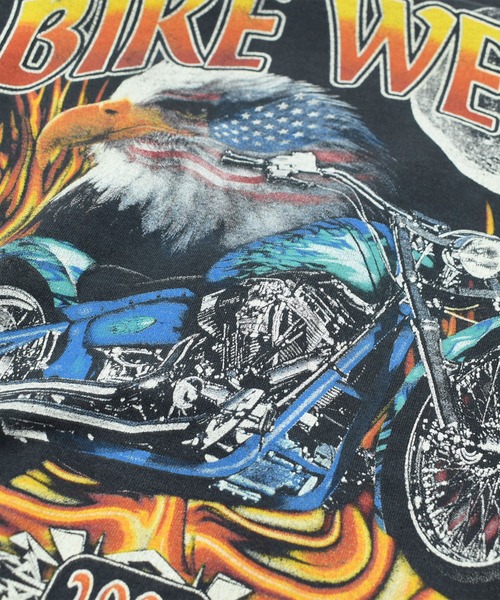 VINTAGE(ヴィンテージ)の「【USED】Y2K DELTA “BIKE WEEK 2002” バイク Tシャツ(Tシャツ/カットソー・メンズ・ブラック・X-LARGE)」の2枚目の写真