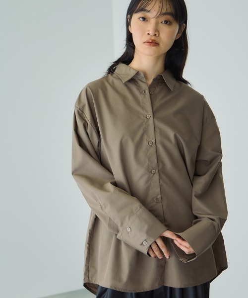 VICKY（ビッキー）の「ブロードビスチェ付きブラウス≪手洗い可能≫（シャツ/ブラウス・レディース・オフホワイト/サックスブルー/ブラウン/ダークグレー・M）」の12枚目の写真