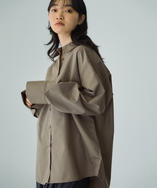 VICKY（ビッキー）の「ブロードビスチェ付きブラウス≪手洗い可能≫（シャツ/ブラウス・レディース・オフホワイト/サックスブルー/ブラウン/ダークグレー・M）」の14枚目の写真