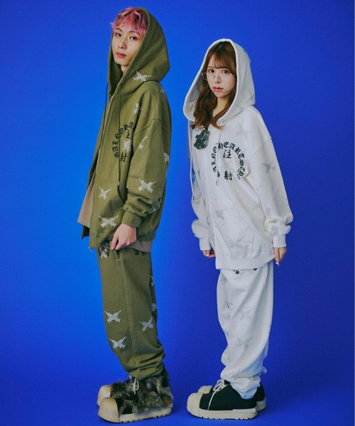 GALFY(ガルフィー)の「GALFY-ピカピカ注射器パンツ(スウェットパンツ・メンズ・カーキ/ブラック・L/XL)」の19枚目の写真