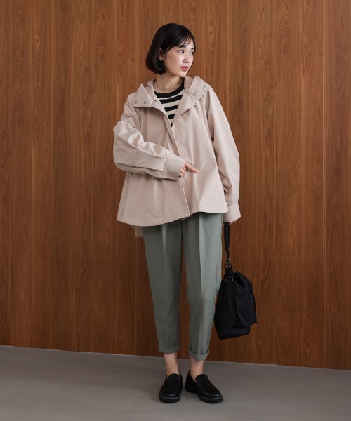 Bou Jeloud(ブージュルード)の「撥水加工バックチュールブルゾン(ブルゾン・レディース・ネイビー/ベージュ・M)」の17枚目の写真