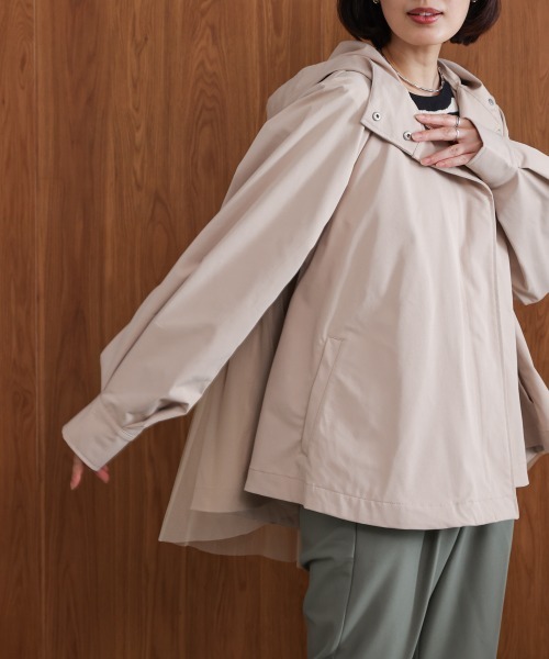 Bou Jeloud(ブージュルード)の「撥水加工バックチュールブルゾン(ブルゾン・レディース・ネイビー/ベージュ・M)」の18枚目の写真