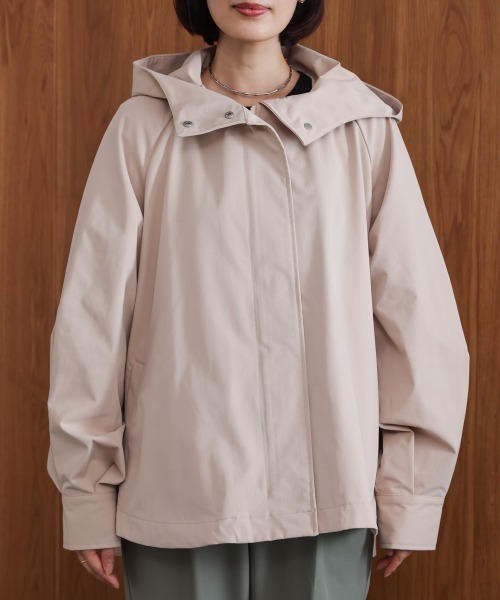 Bou Jeloud(ブージュルード)の「撥水加工バックチュールブルゾン(ブルゾン・レディース・ネイビー/ベージュ・M)」の20枚目の写真