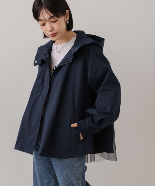 Bou Jeloud(ブージュルード)の「撥水加工バックチュールブルゾン(ブルゾン・レディース・ネイビー/ベージュ・M)」の10枚目の写真