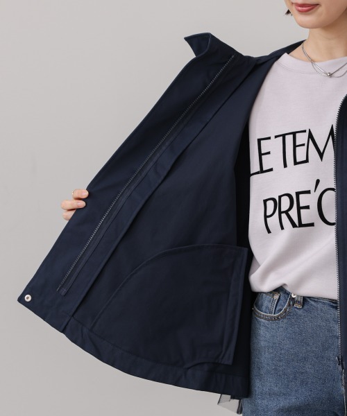 Bou Jeloud(ブージュルード)の「撥水加工バックチュールブルゾン(ブルゾン・レディース・ネイビー/ベージュ・M)」の7枚目の写真