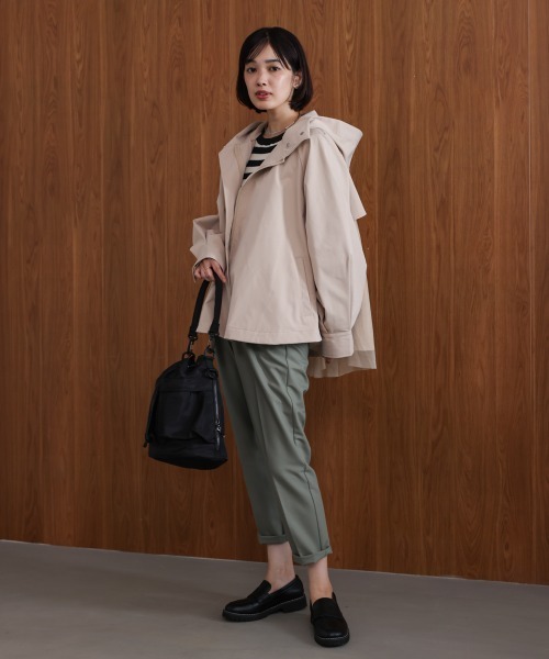 Bou Jeloud(ブージュルード)の「撥水加工バックチュールブルゾン(ブルゾン・レディース・ネイビー/ベージュ・M)」の13枚目の写真