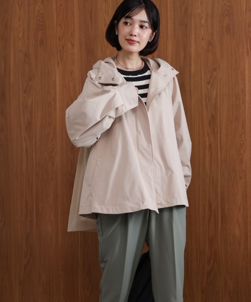 Bou Jeloud(ブージュルード)の「撥水加工バックチュールブルゾン(ブルゾン・レディース・ネイビー/ベージュ・M)」の14枚目の写真