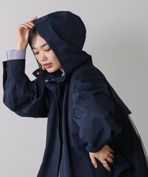 Bou Jeloud(ブージュルード)の「撥水加工バックチュールブルゾン(ブルゾン・レディース・ネイビー/ベージュ・M)」の22枚目の写真