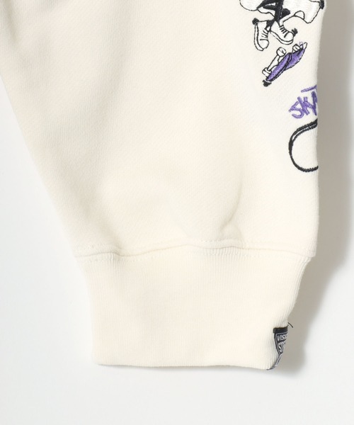 VISION STREET WEAR（ヴィジョンストリートウェア）の「VISION STREET WEAR/ヴィジョンストリートウェア オーバーサイズ 裏毛 ゴースト袖プリント クマバックプリント ロゴ ワンポイント刺繍 スウェット トレーナー/レディース メンズ（スウェット・メンズ・オフホワイト/チャコールグレー/アッシュグレー/ワイン/グレー系その他/ブラック/ホワイト系その他/グレー系その他2/ブラック系その他・LL/M/L）」の20枚目の写真