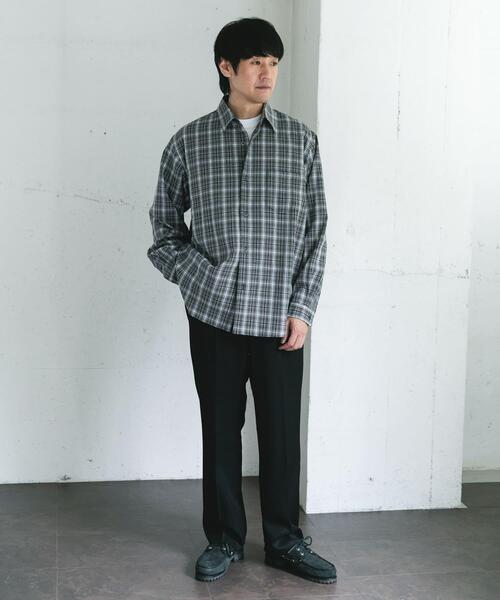 URBAN RESEARCH DOORS（アーバンリサーチドアーズ）の「オンブレチェックレギュラーカラーシャツ（シャツ/ブラウス・メンズ・ブラック系その他/ブラウン系その他・LARGE/MEDIUM）」の11枚目の写真