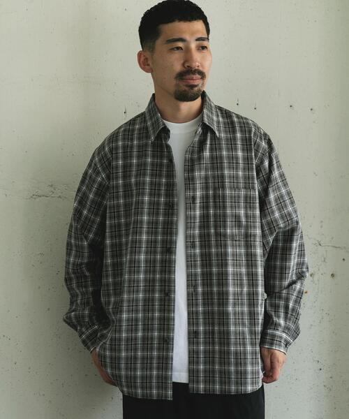 URBAN RESEARCH DOORS（アーバンリサーチドアーズ）の「オンブレチェックレギュラーカラーシャツ（シャツ/ブラウス・メンズ・ブラック系その他/ブラウン系その他・LARGE/MEDIUM）」の13枚目の写真