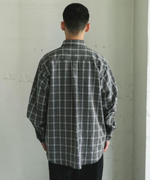 セール】オンブレチェックレギュラーカラーシャツ（シャツ/ブラウス