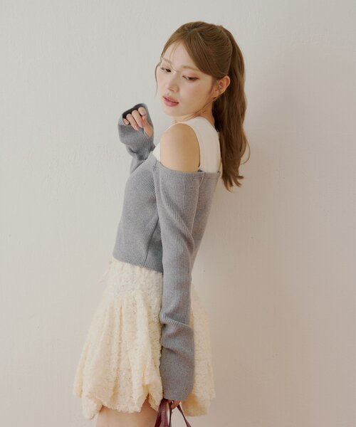 セール】ニットオフショルドッキングニット（ニット/セーター）｜Chico